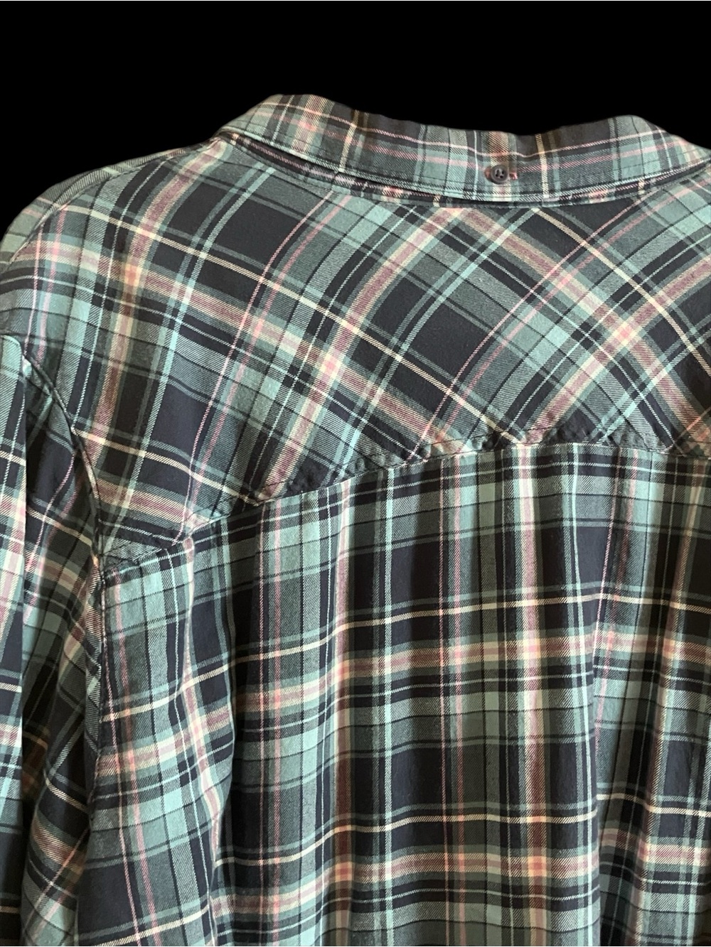 L.L. Bean 100% Cotton Plaid Button Down Shirt Plus Size 3X-EXT - Picture 5 of 5